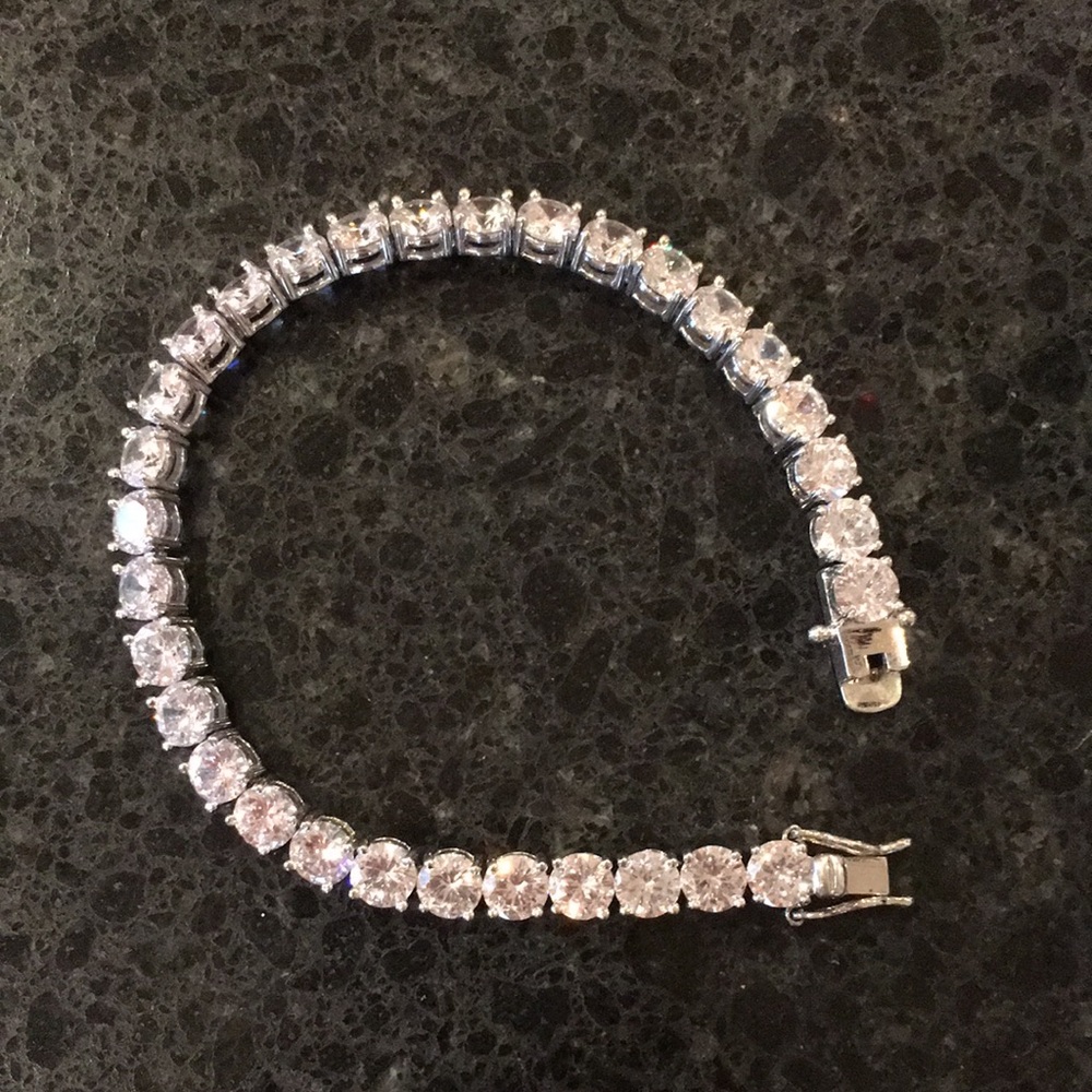 Faux Diamond Tennis Bracelet